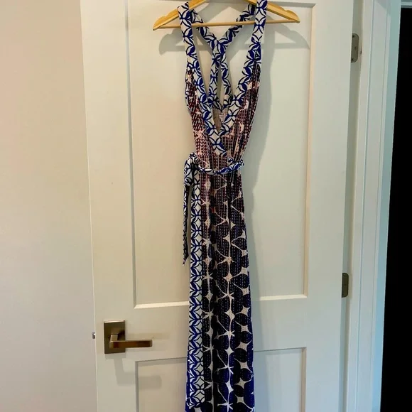 Diane Von Furstenberg | Dresses | Darling Diane Von Furstenberg Maxi Wrap  Dress Size 4 | Poshmark